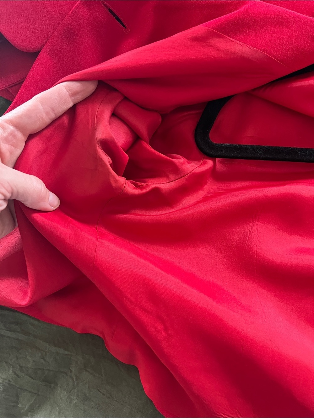 Vintage Talbots Red Scallop Collar Cropped Blazer - Picture 9 of 9